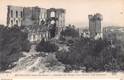 13 - MONTMAJOUR - Ensemble des Ruines "Aux Moines" - côté sud-ouest".