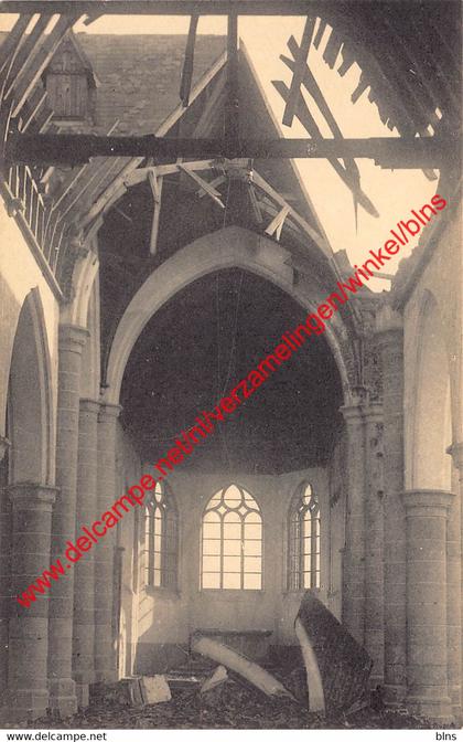 The ruins of Zeebrugge 1914-18 - Interior of the church - Zeebrugge