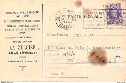 België - ZELE - (O. Vl.) Mechanisch jute weven La Zéloise