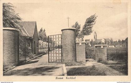 BELGIQUE - Zemst - Kerkhof - portail - entrée - cour - église - religion - Carte Postale Ancienne
