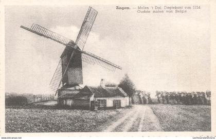 BELGIQUE - Zingem - Molen t Dal - Dagtekent Van 1154 - Oudste molen van Belgie - Carte Postale Ancienne