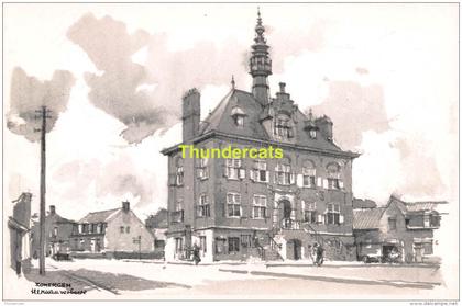 ILLUSTRATEUR HERMAN VERBAERE  BAARLE ZOMERGEM   ( KAART 18 cm x 11,5 cm , blanco ommezijde )