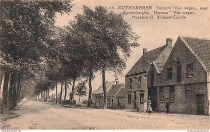 [-40%] BELGIQUE - Zuyenkerke - Gehucht - Vier wegen - animé - Albert - Edit Théo Hoste Nachtegaele - Carte postale ancie