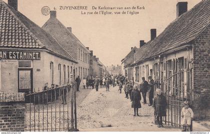 Zuienkerke - Zuyenkerke - De Kerkstraat van aan de Kerk - Uitg: Albert Hoste-Nachtegaele