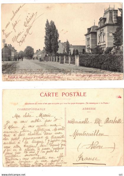 Olsene  Zulte   Entrée de la commune d'Olsene (vers Courtrai)