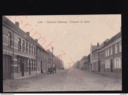 Zulte - Gentsche Steenweg - Chaussée de Gand - postkaart
