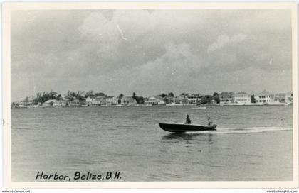 British Honduras Belize Harbour photocard