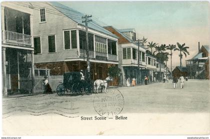 British Honduras Belize Street Scene 1908 to USA