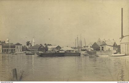 british honduras, BELIZE, Panorama from the Water (1910s) Frank Read RPPC (1)