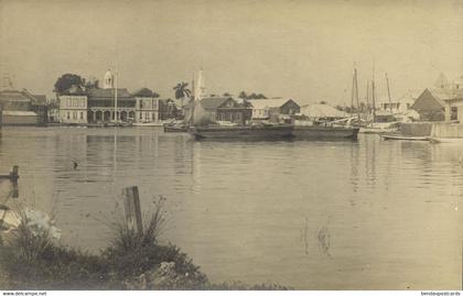 british honduras, BELIZE, Panorama from the Water (1910s) Frank Read RPPC (2)