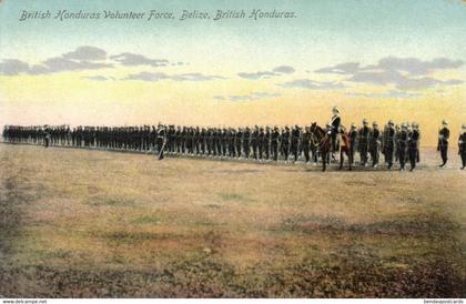 british honduras, BELIZE, Volunteer Force, Military (1910s) Postcard