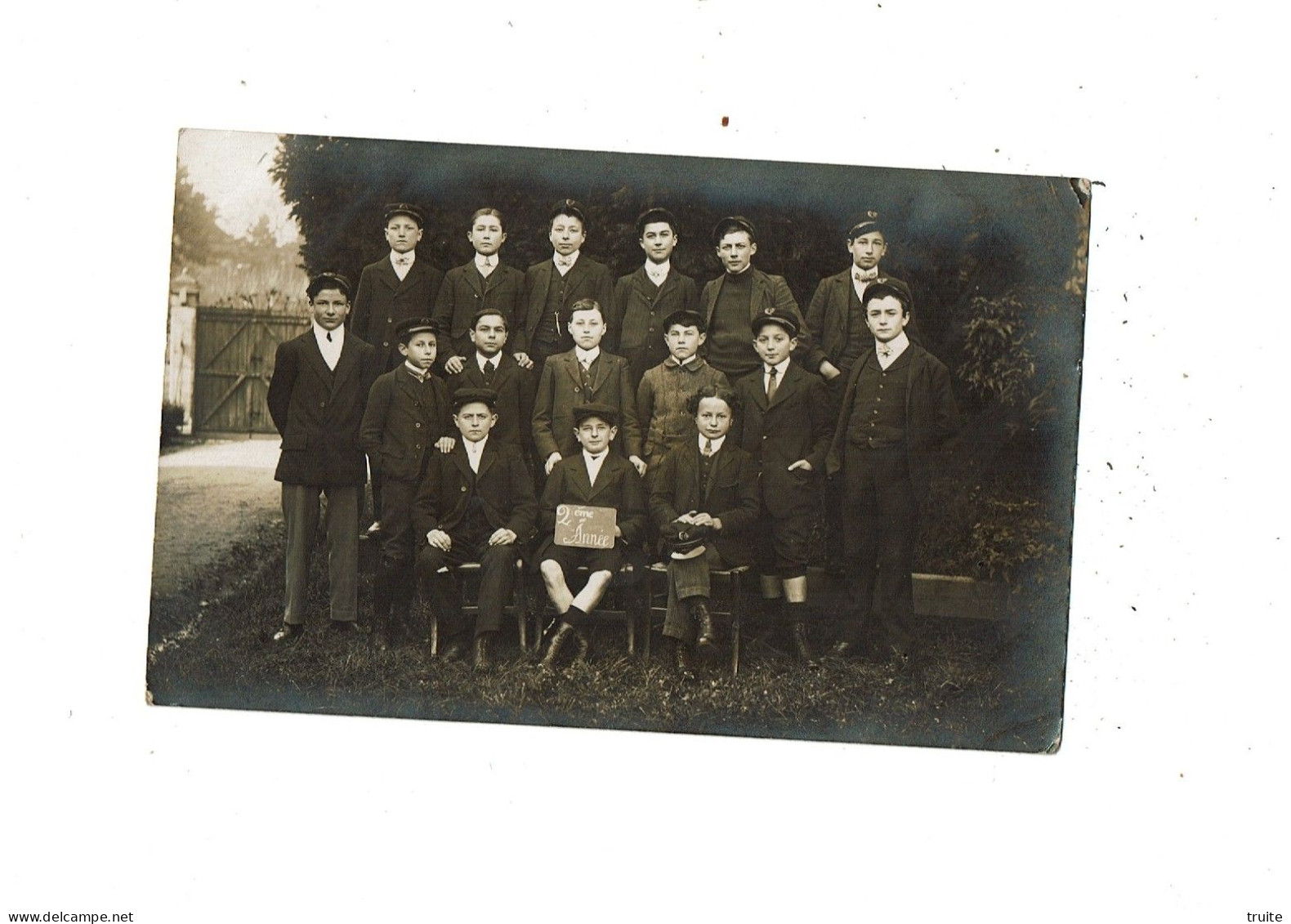 BELLAC ( PHOTO DE CLASSE 2 EME ANNEE ) CARTE PHOTO