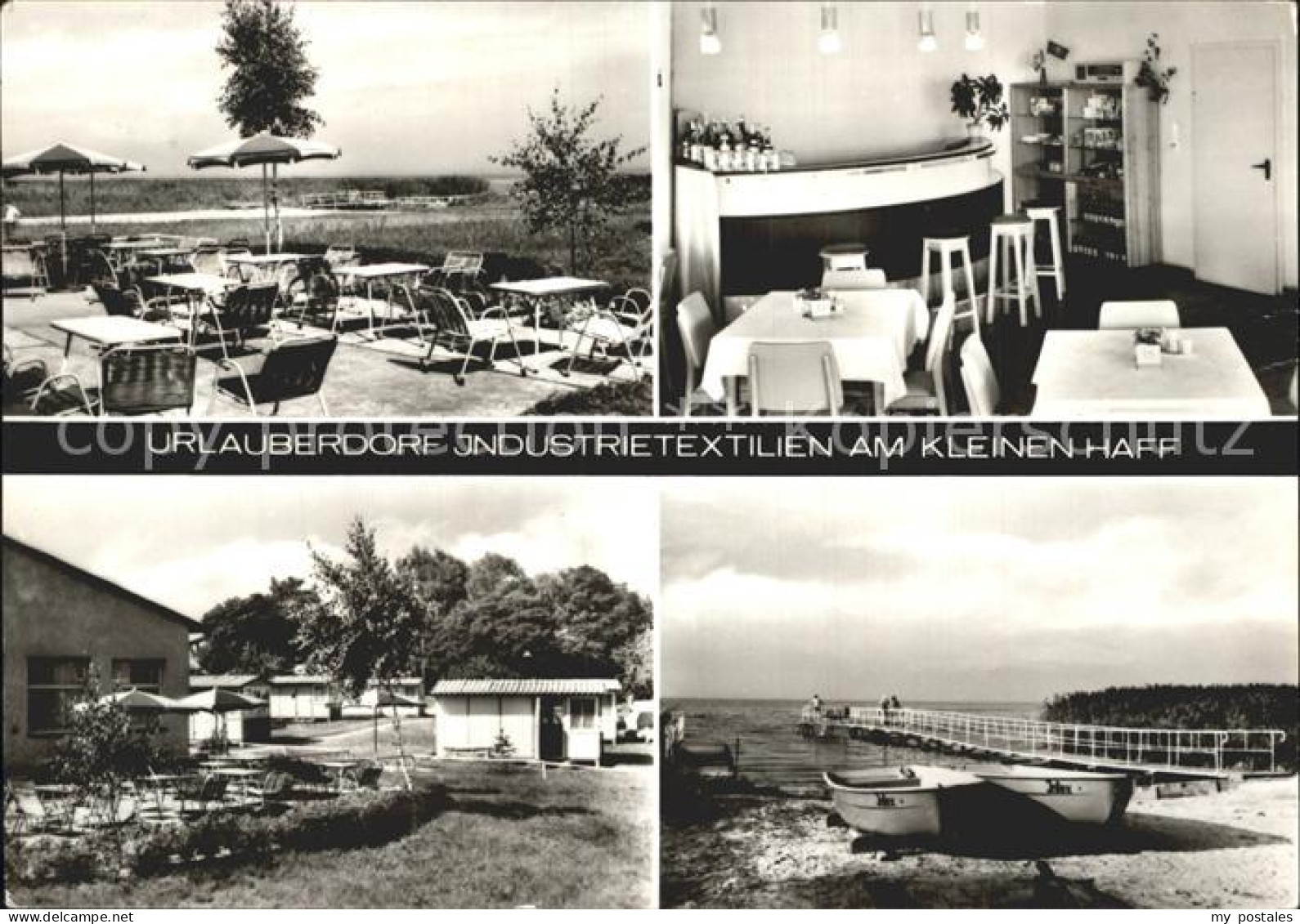 Bellin Ueckermuende Urlauberdorf Industrietextilien am Kleinen Haff