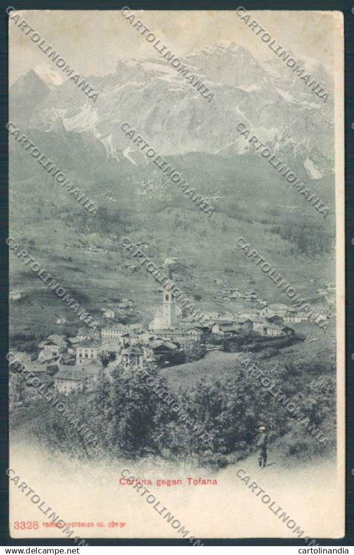 Belluno Cortina cartolina MV4526