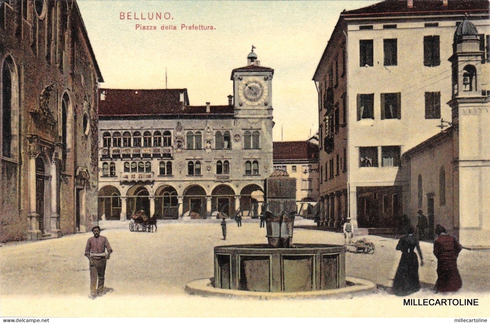 BELLUNO: PIAZZA DELLA PREFETTURA