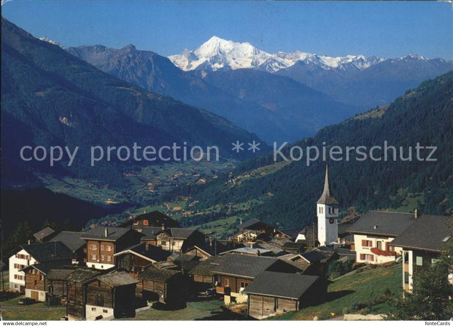 Bellwald mit Weisshorn