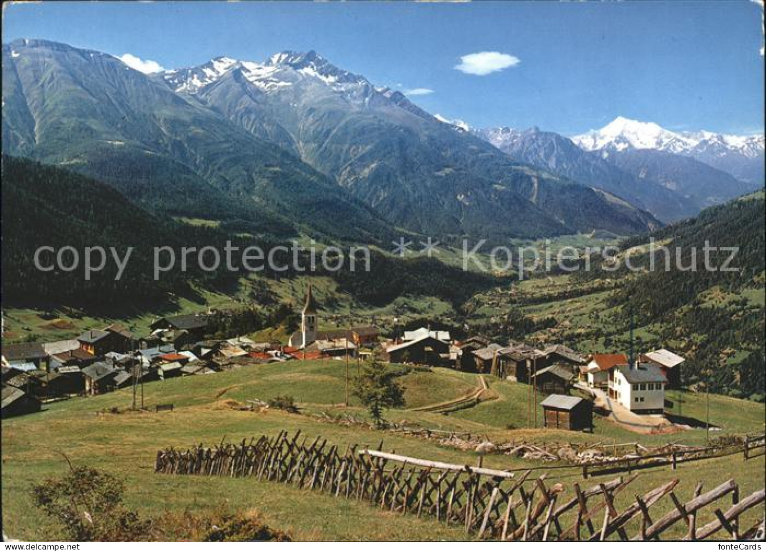 Bellwald mit Weisshorn