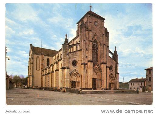 BELMONT DE LA LOIRE eglise poste ptt vers 1970