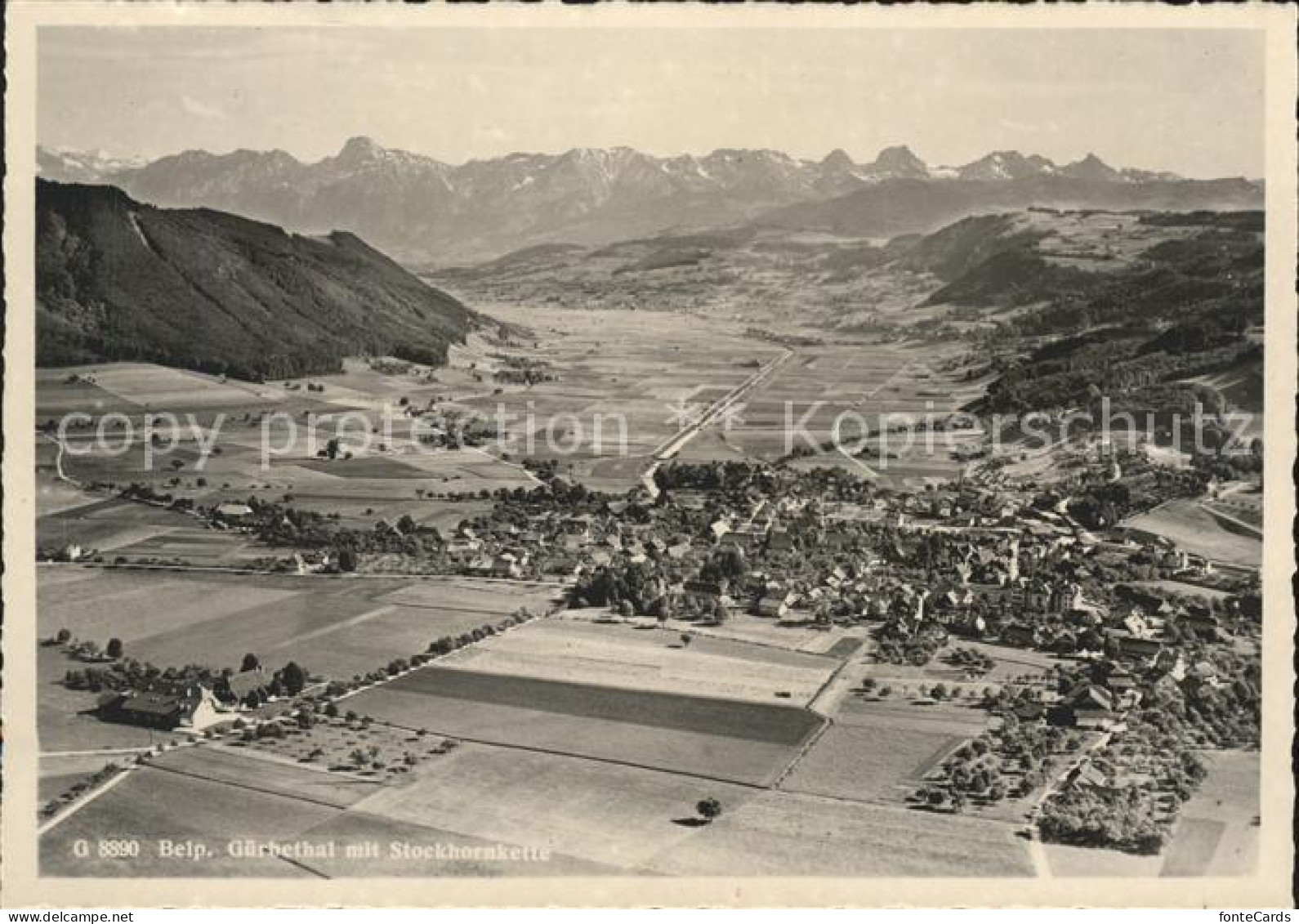 Belp Gaerberthal mit Stockhornkette