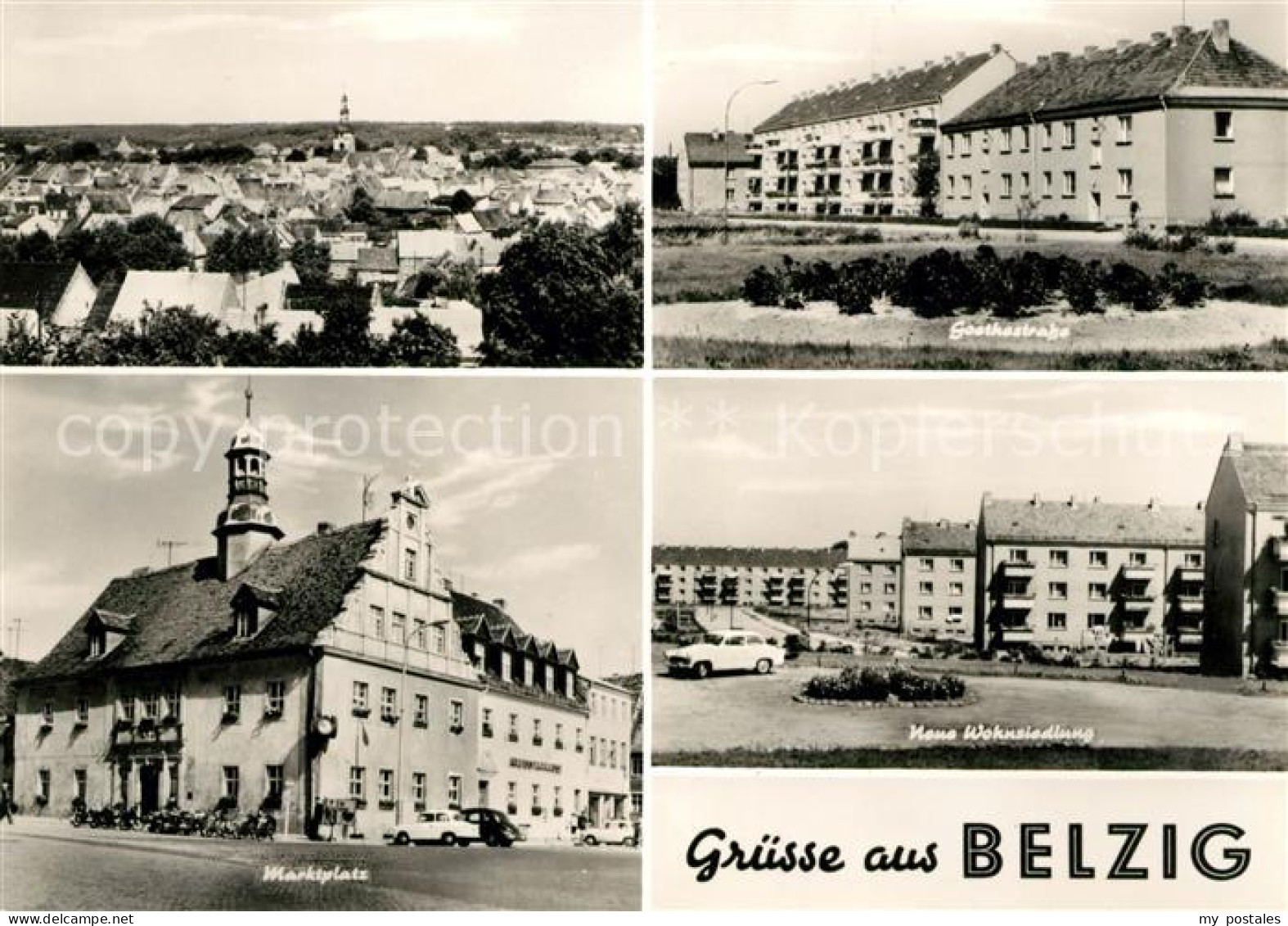 Belzig Bad Goethestrasse Marktplatz Wohnsiedlung