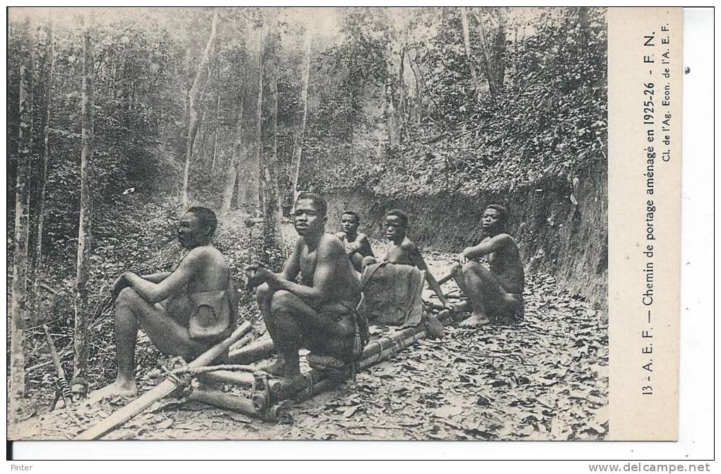 BENIN - Chemin de portage aménagé en 1925-26