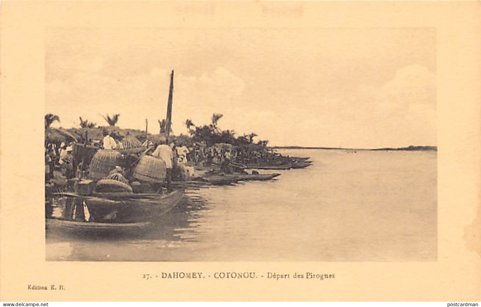 Bénin - COTONOU - Départ des Pirogues - Ed. E. R. 27