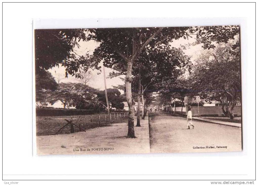 BENIN Porto Novo, Rue, animée, ed Wolber, 1928