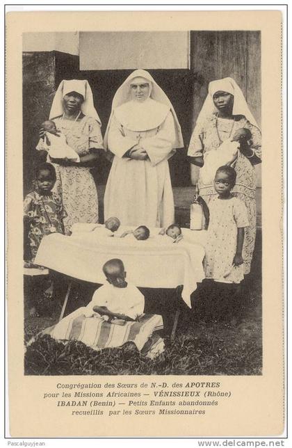 CPA DAHOMEY / BENIN - IBADAN - ENFANTS RECUEILLIS PAR LES SOEURS MISSIONNAIRES
