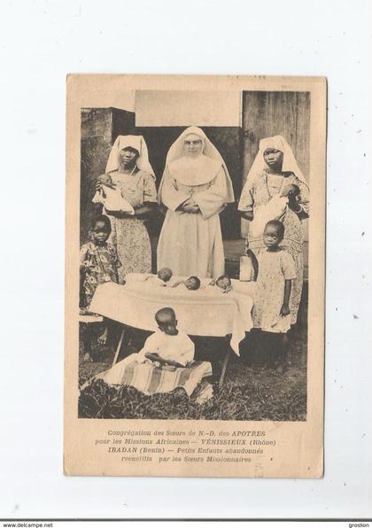 IBADAN (BENIN) PETITES ENFANTS ABANDONNES RECUEILLIS PAR LES  SOEURS MISSIONNAIRES 1931
