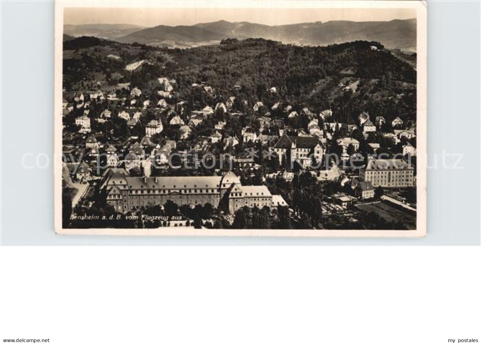 Bensheim Bergstrasse Fliegeraufnahme