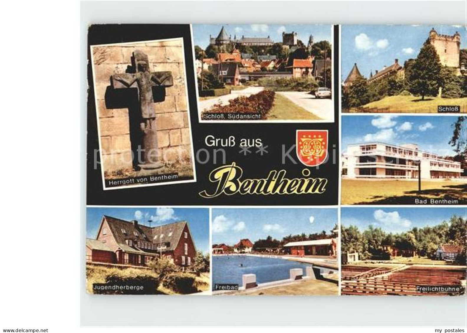 Bentheim Bad Hergott von Bentheim Schloss Kurhaus Jugendherberge Freibad Freilic