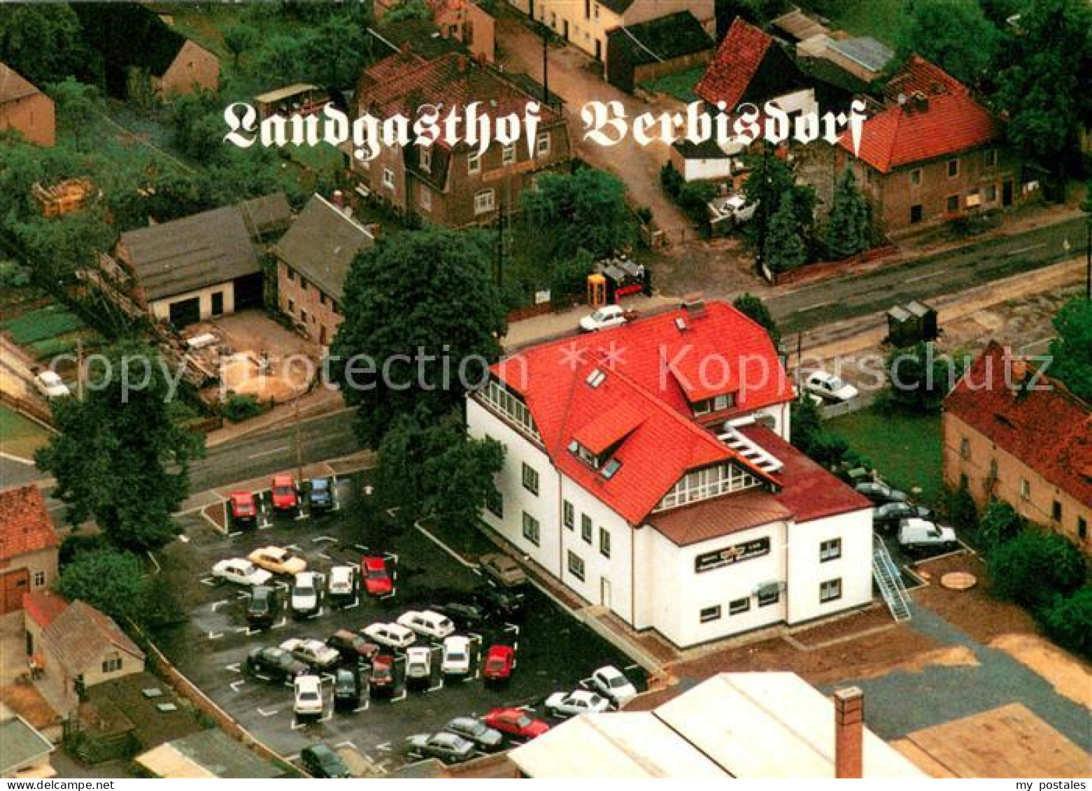 Berbisdorf Radeburg Landgasthof Berbisdorf Fliegeraufnahme