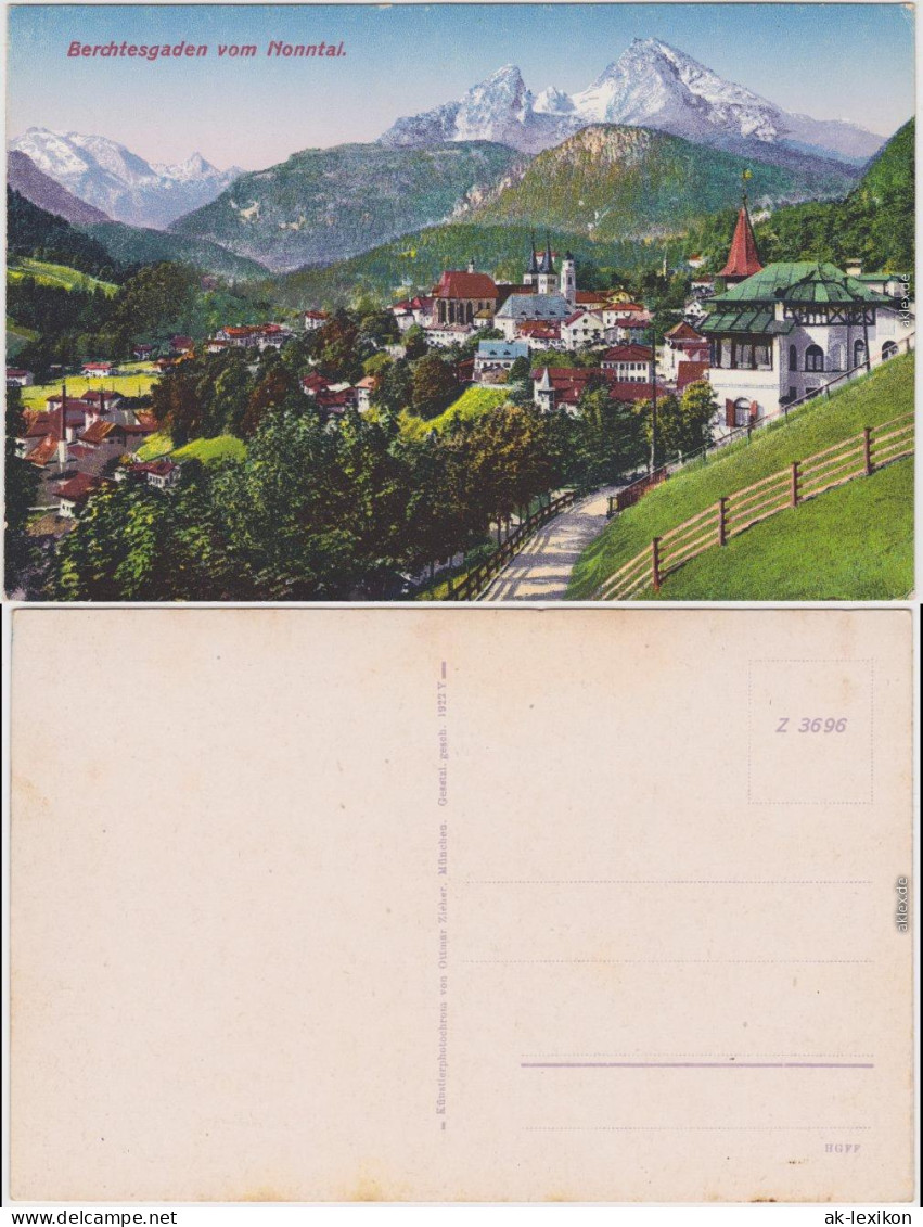 Berchtesgaden Berchtesgaden vom Nonntal 1914
