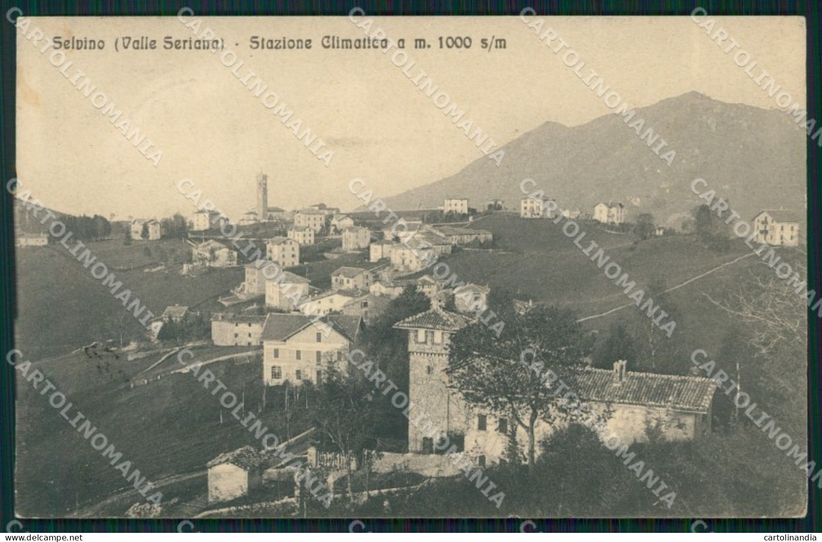 Bergamo Selvino cartolina QT0767