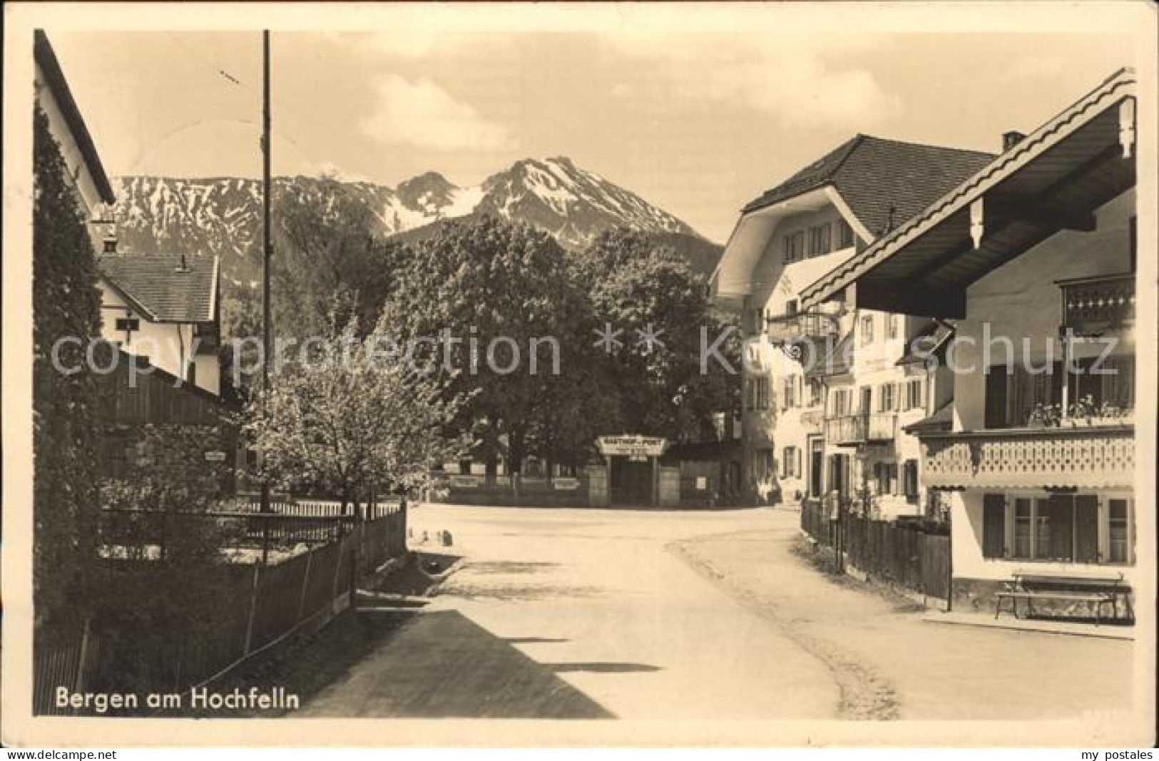 Bergen Chiemgau Ortsstrasse Hochfelln Chiemgauer Alpen