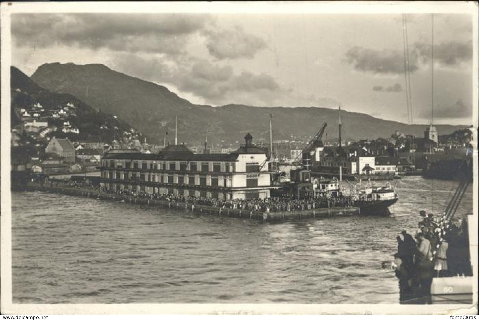 Bergen Norwegen Hafen