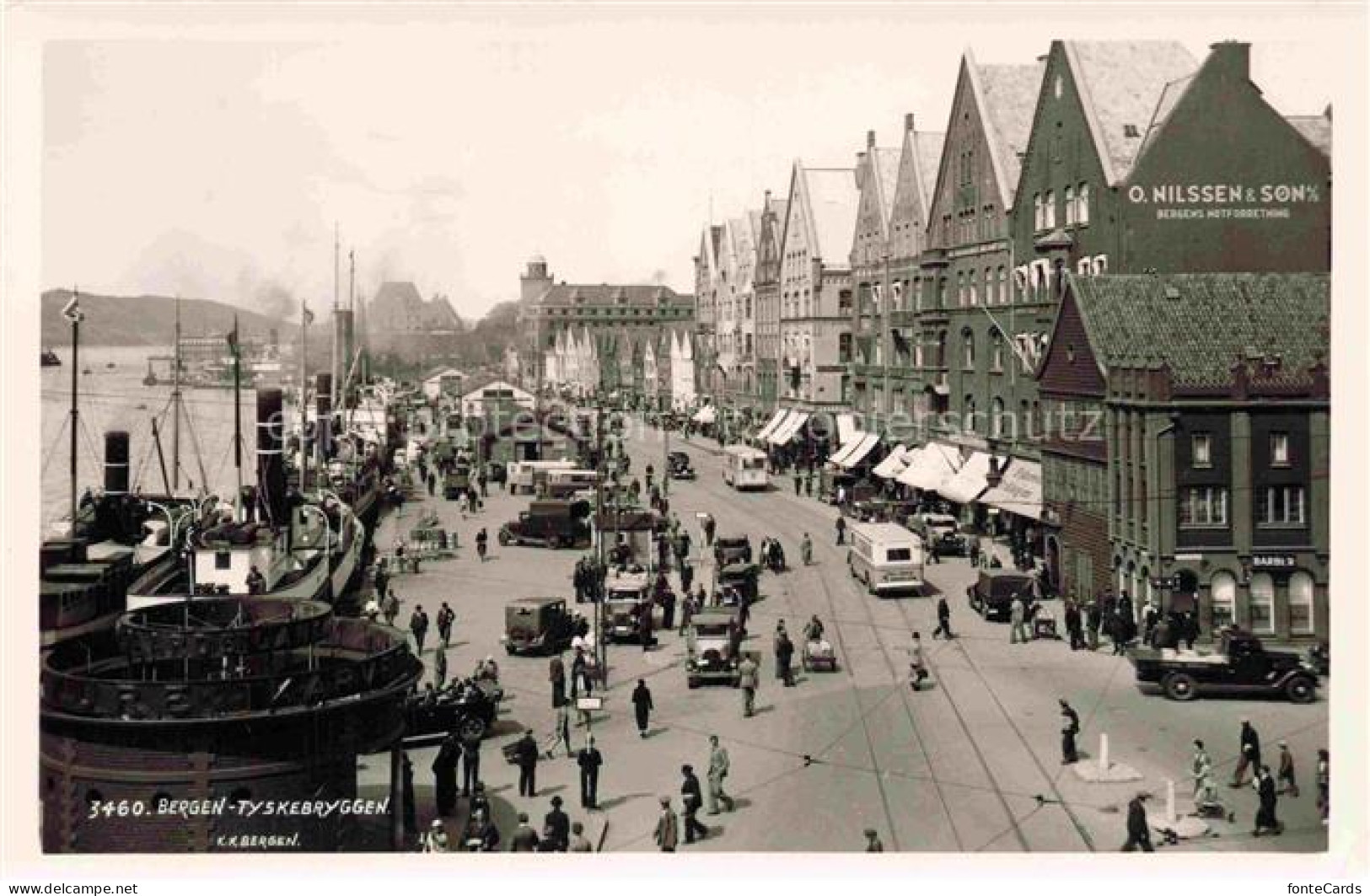 Bergen Norwegen Tyskebryggen