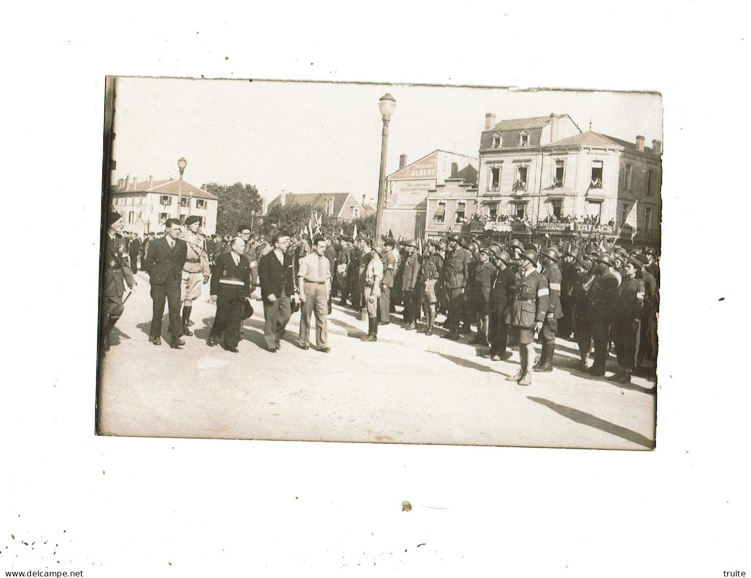 BERGERAC CEREMONIE MILITAIRE ( CARTE PHOTO )