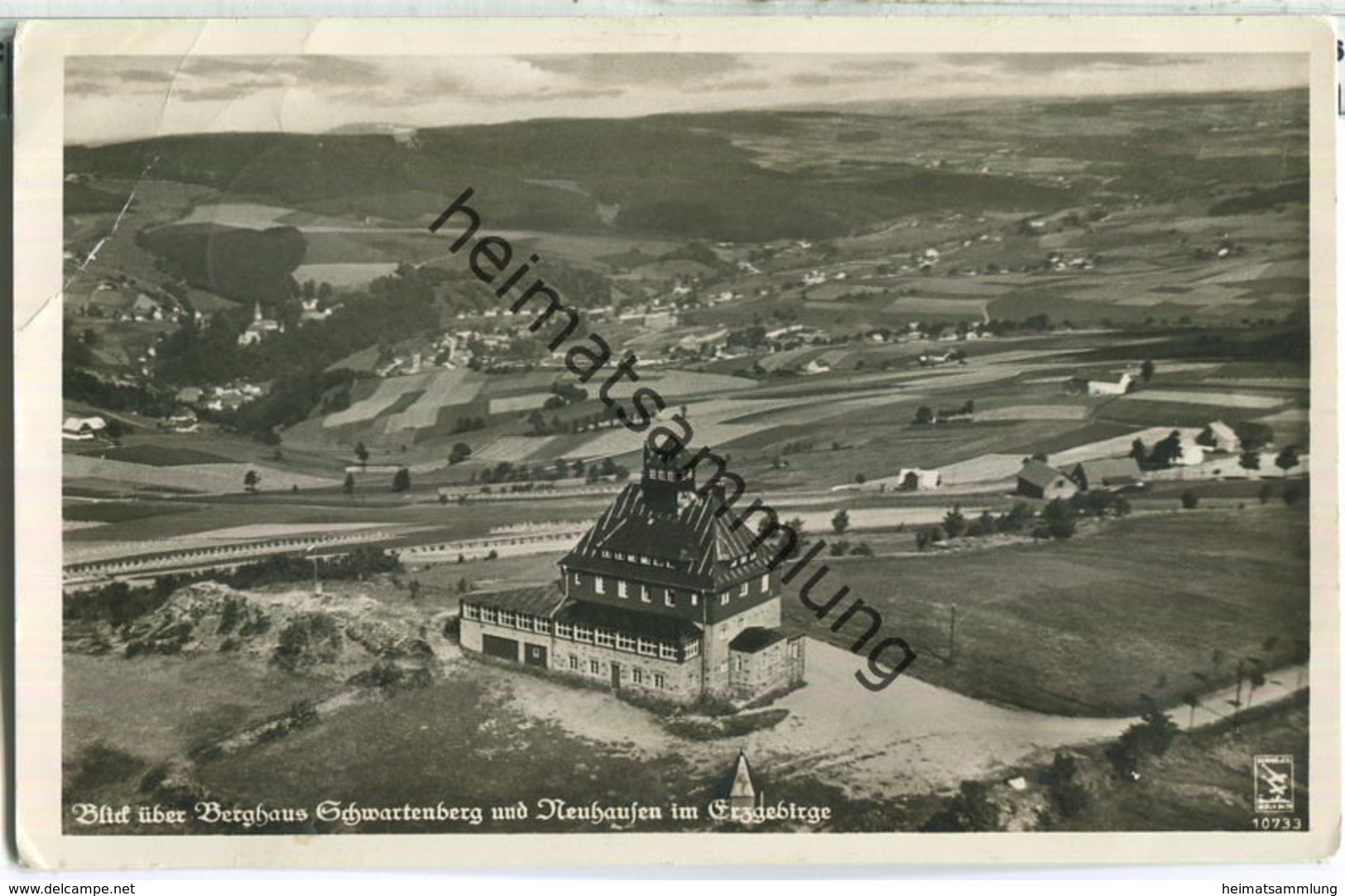 Berghaus Schwartenberg - Neuhausen - Fliegerfoto - Foto-Ansichtskarte - Verlag H. Spitz Höchenschwand