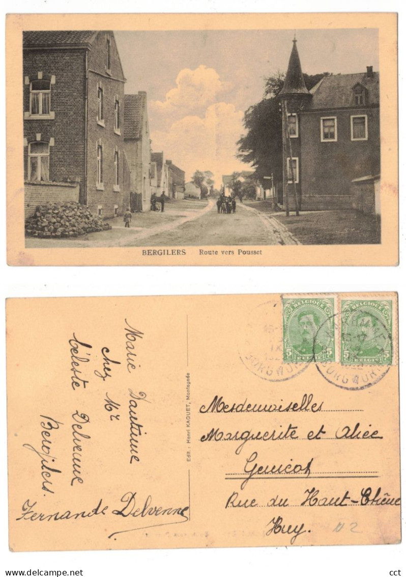 Bergilers  Oreye   Route vers Pousset