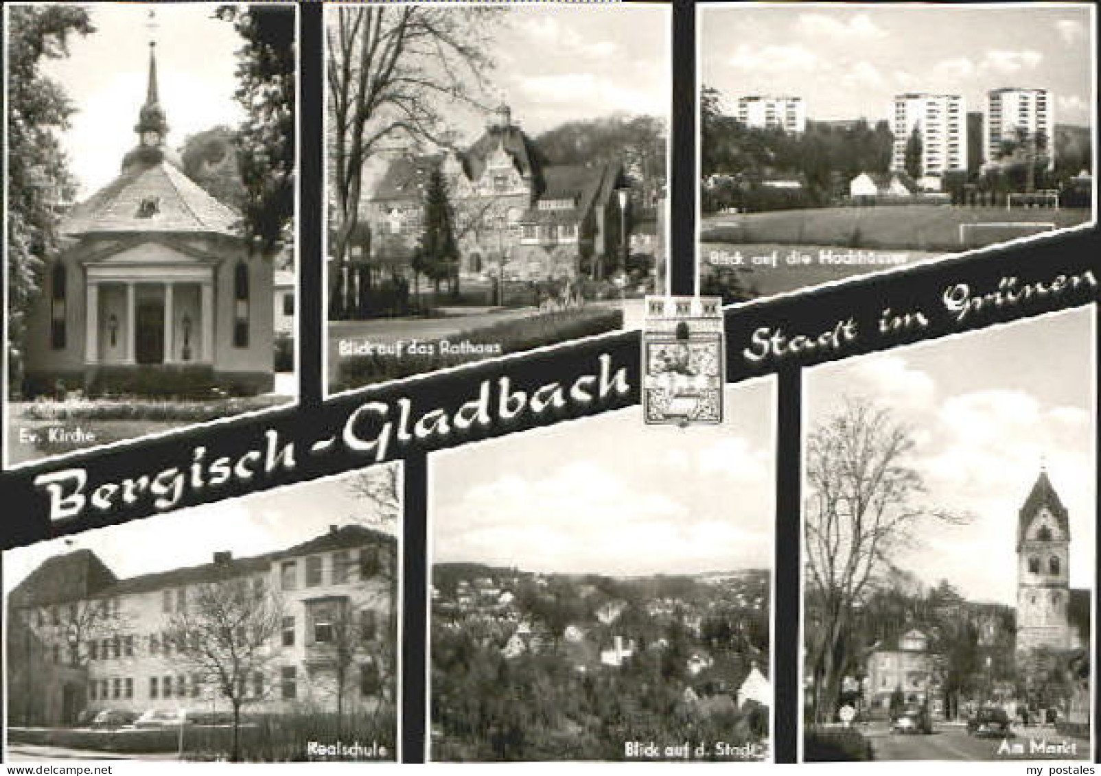 Bergisch Gladbach Kirche Rathaus Markt Schule o