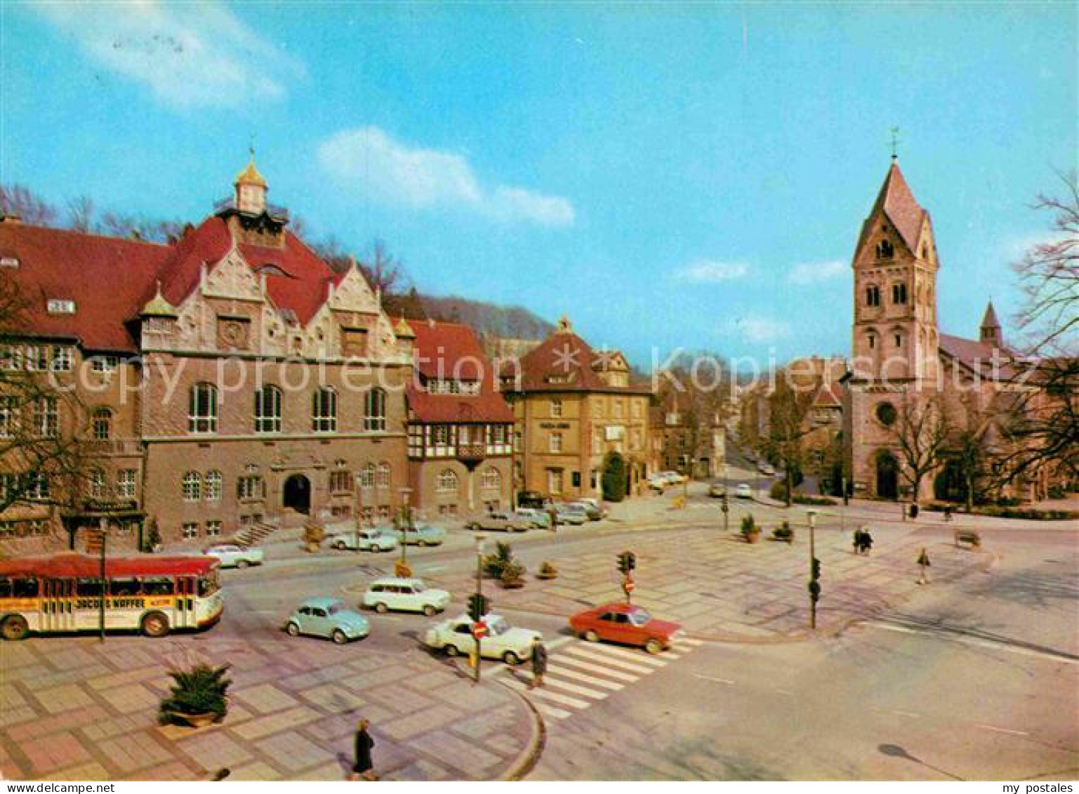 Bergisch Gladbach Marktplatz Rathaus Kirche