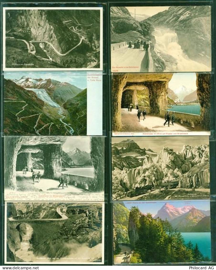 Bergstraßen Schweiz Lot mit 40 AK, ca. 1905-1932: überwiegend gute Erhal... - 40166276