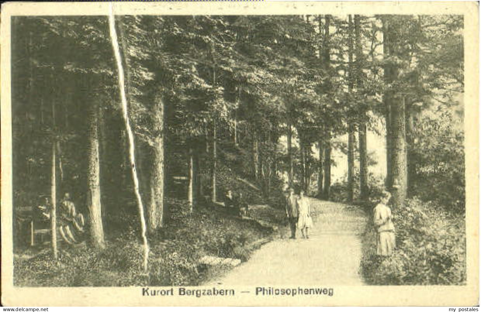 Bergzabern Bad Bergzabern Philosophenweg ungelaufen ca. 1920