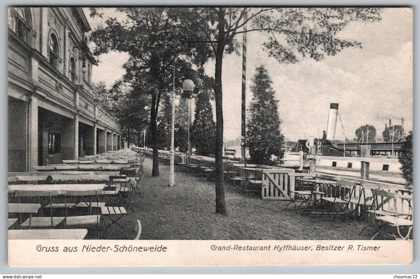 (Berlin) 058, Berlin, Gruss aus Nieder-Schöneweide, Grand-Restaurant Kyffhauser, Besitzer R Tismer