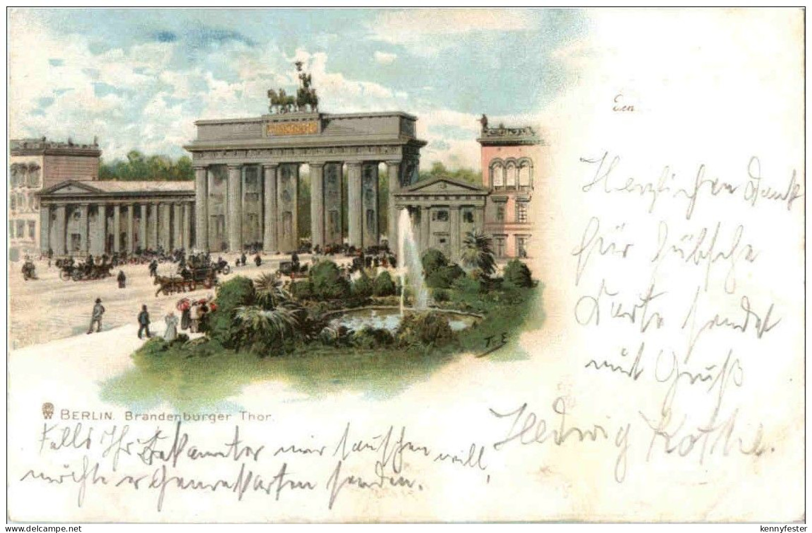 Berlin - Brandenburger Thor Litho