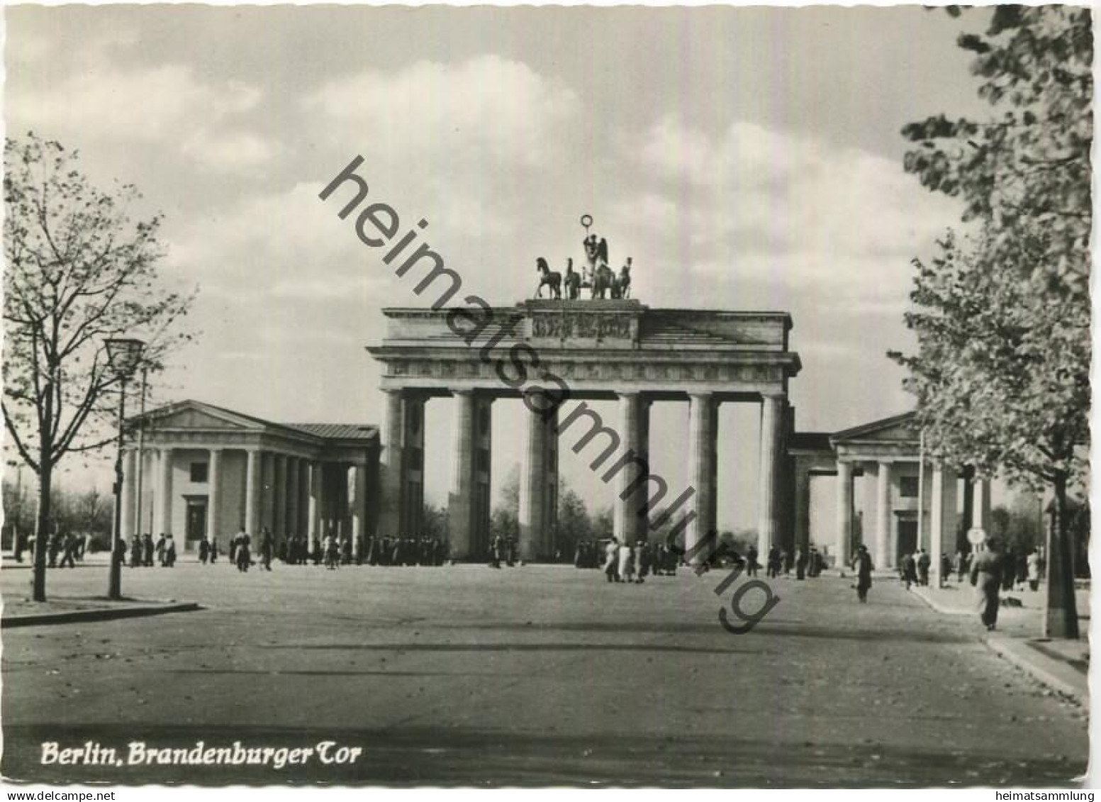 Berlin - Brandenburger Tor - Foto-AK Grossformat 1958