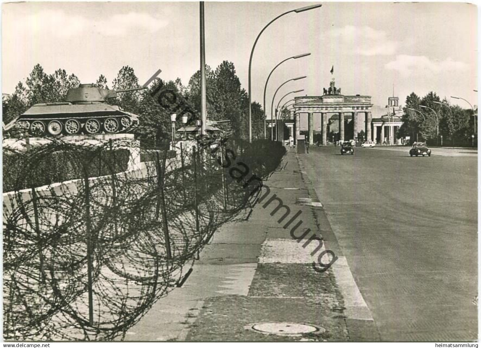 Berlin - Brandenburger Tor - Foto-Ansichtskarte Großformat 1962