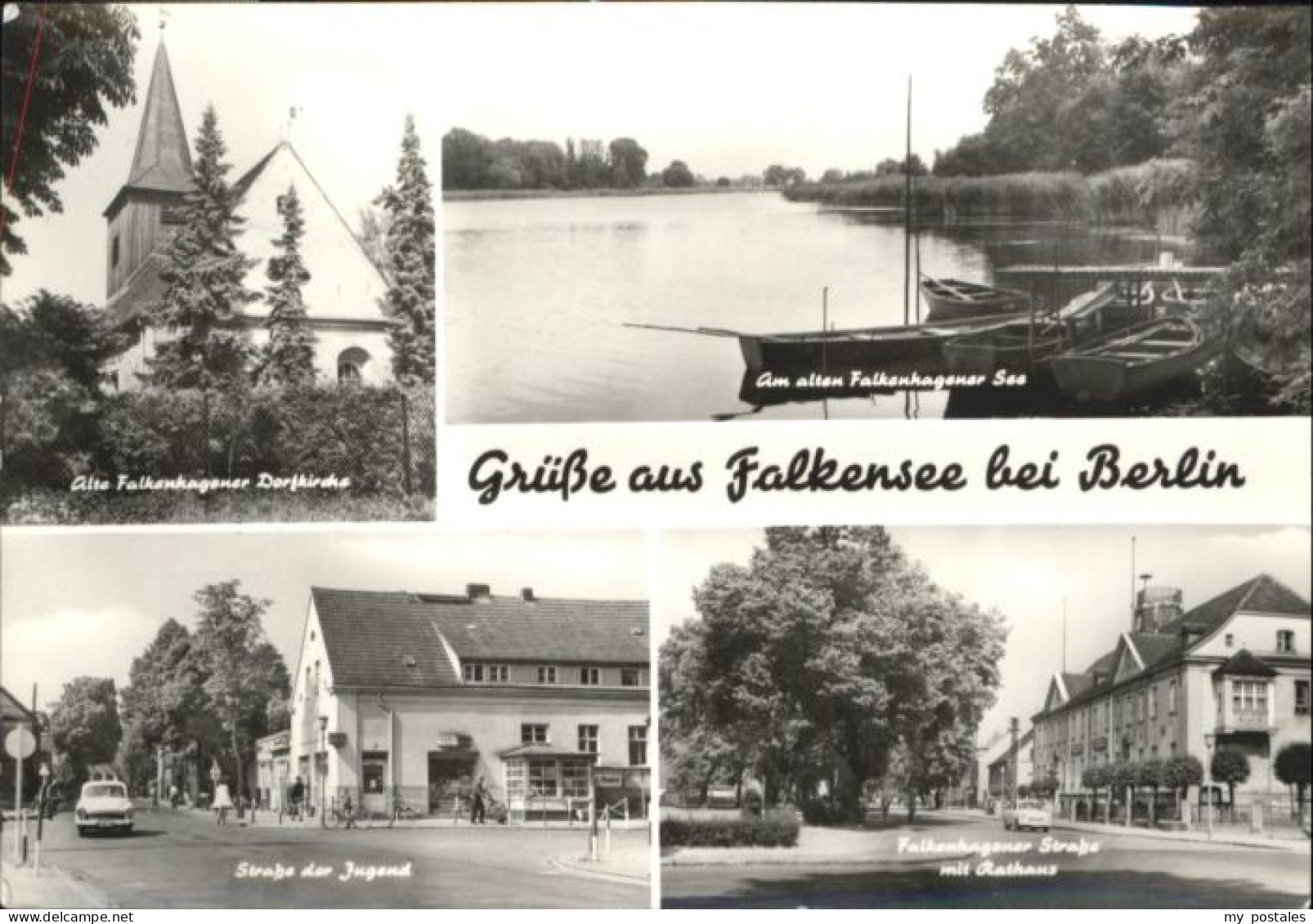 BERLIN  CITY Falkensee Strasse der Jugend Rathaus Falkenhagener See