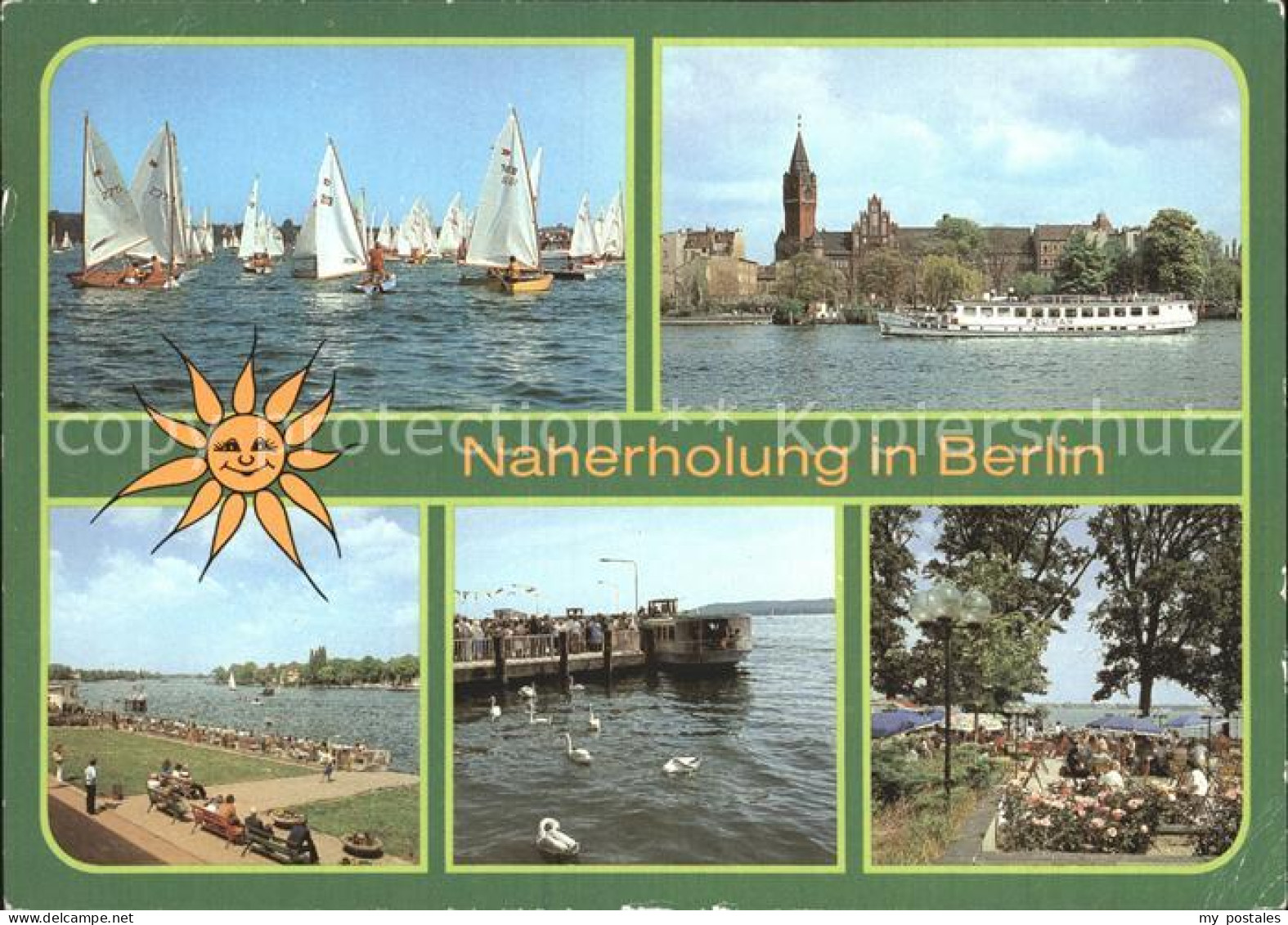 BERLIN  CITY Muggelsee Segelregatta Koepenik Rathaus Anlegestelle Weisse Flotte